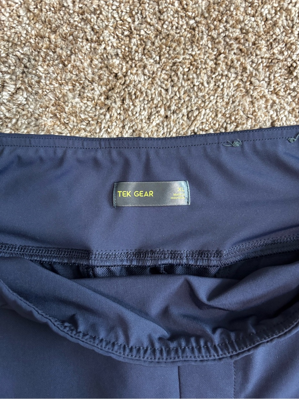 tek gear Navy Straight-Leg Performance pants - Picture 2 of 4